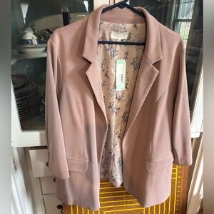 Skies Are Blue Light Pink Blazer